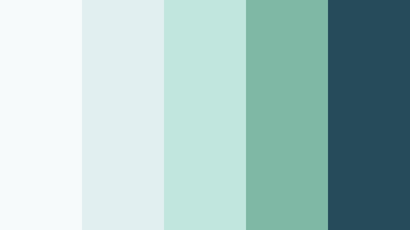 glassboard strategy mint frost color palette with hex codes