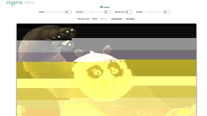 glitch effect generator mara