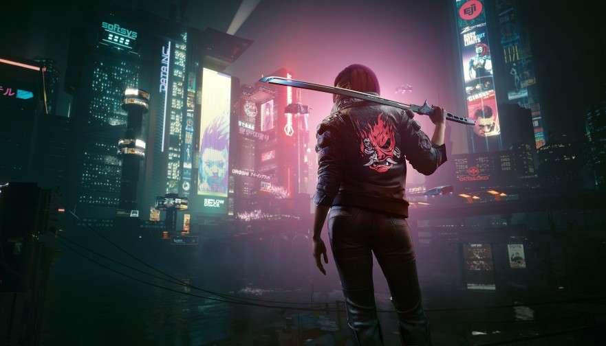 cyberpunk video game cover image