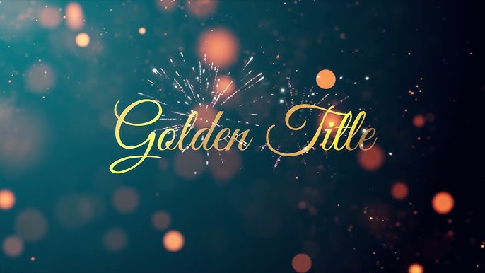 Glitter animated text title effect in Filmora.