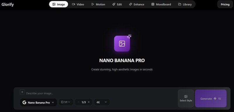 glorify ai text to image