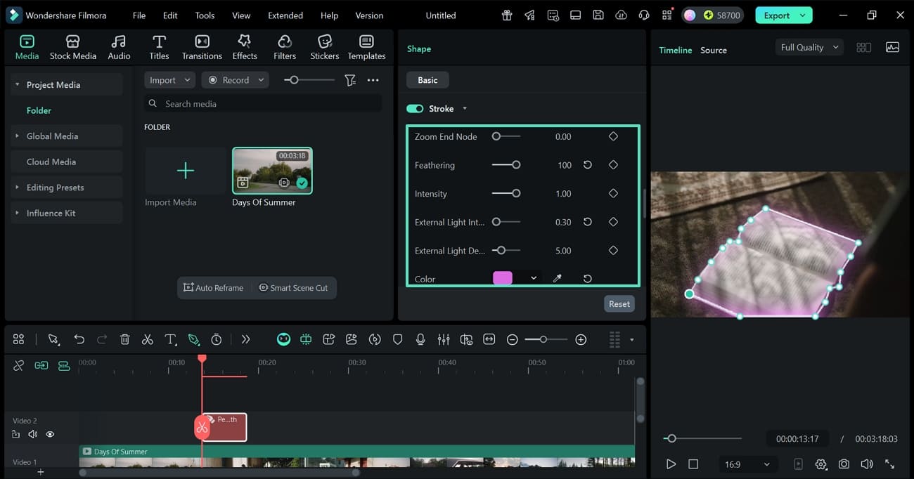 customize the appearance for outline