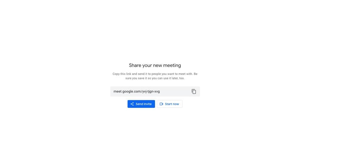  google meet invitation link on Gmail