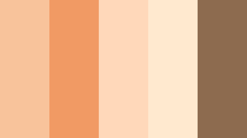 golden apricot sunrise burnt apricot color palette with hex codes