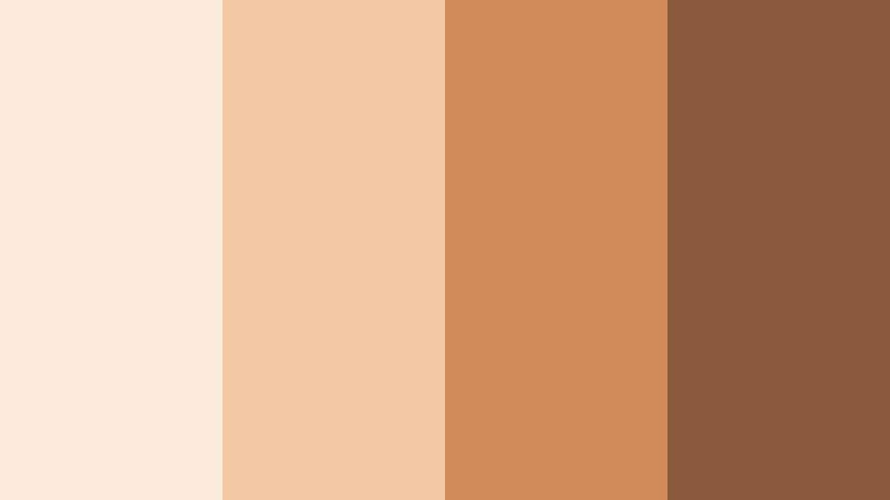 golden bakery morning soft caramel color palette with hex codes