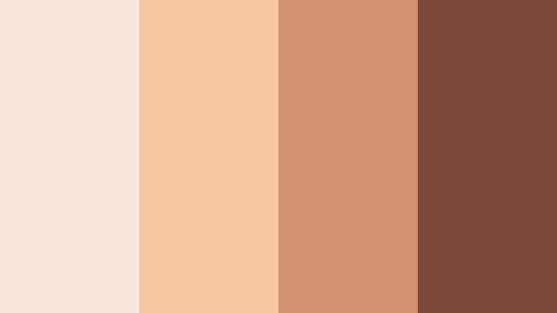 golden cinnamon sunrise soft cinnamon color palette with hex codes