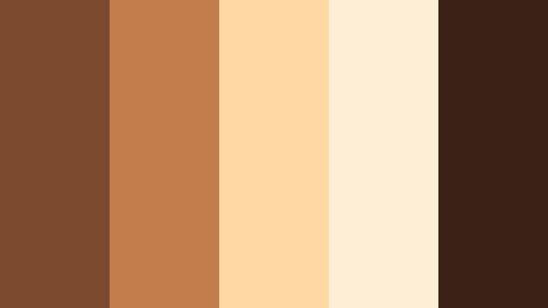 golden clay hour warm clay brown color palette with hex codes