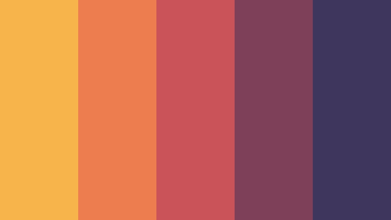 golden horizon sunset color color palette with hex codes