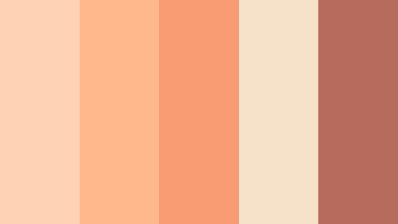 golden hour apricot glow soft apricot color palette with hex codes