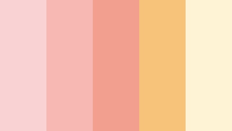 golden hour blush warm blush color palette with hex codes