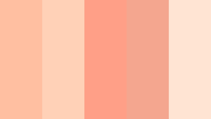 golden hour confession soft apricot peach color palette with hex codes