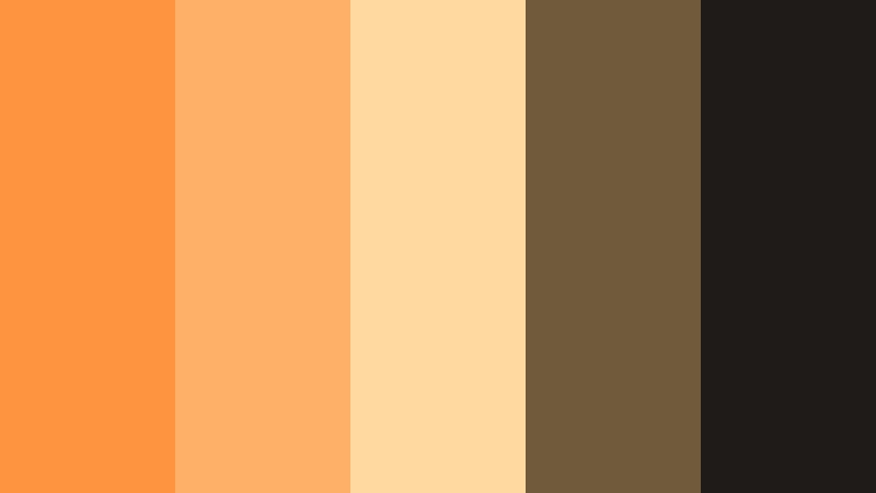 golden hour drift glow orange color palette with hex codes