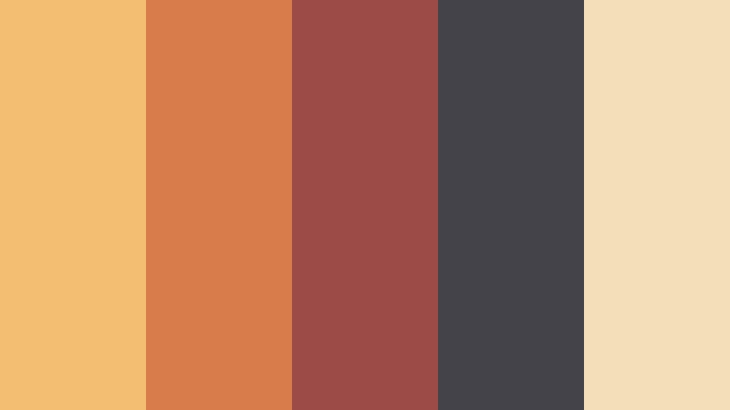 golden hour motel film look color color palette with hex codes