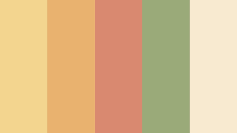 golden hour picnic polaroid color color palette with hex codes