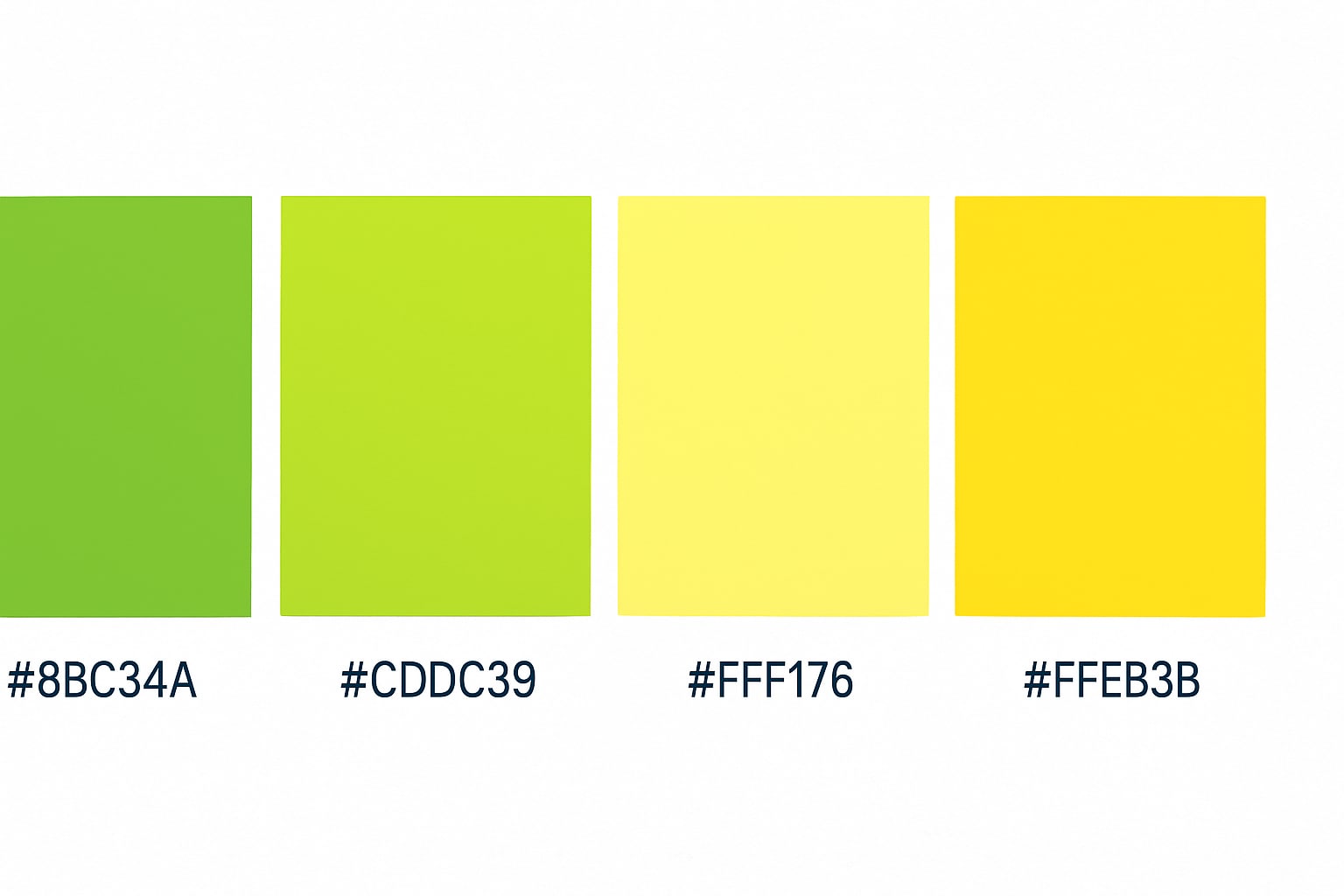 golden meadow green color palette with hex codes