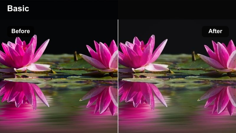 Overhead view of hands chopping vegetables on a wooden board in a sunlit rustic kitchen