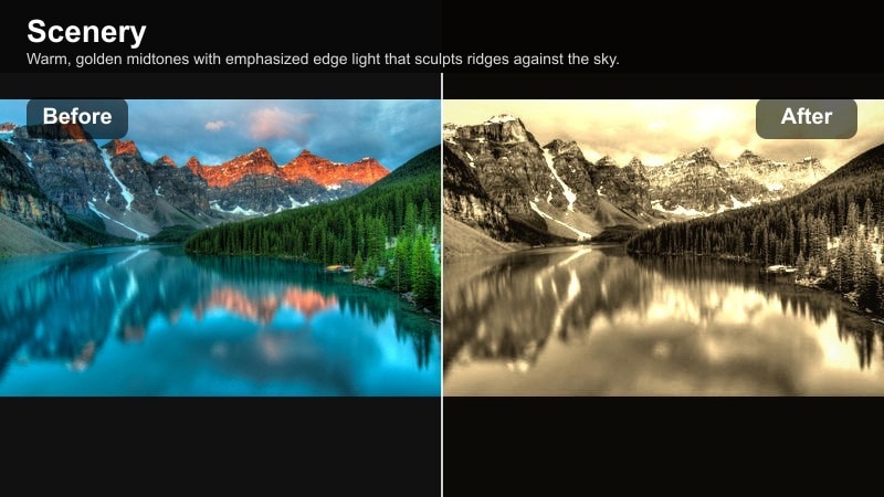 Golden-hour cinematic beach cliffs