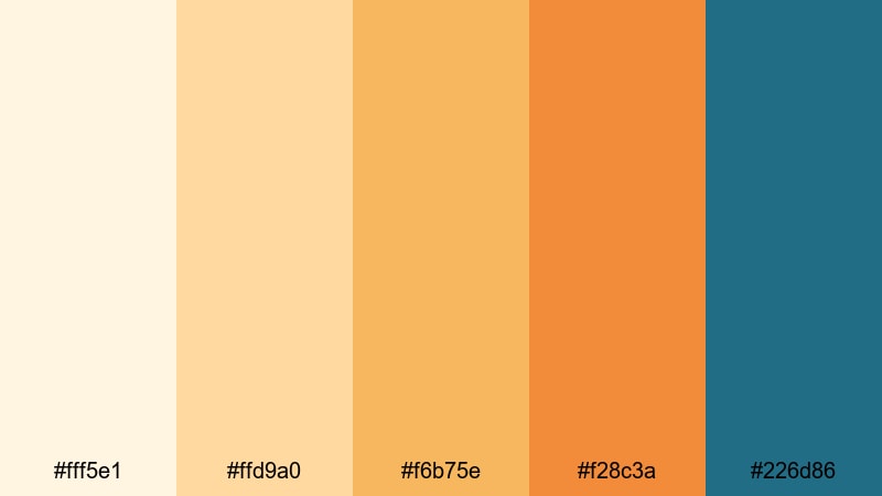 golden sand horizon beach color palette with hex codes