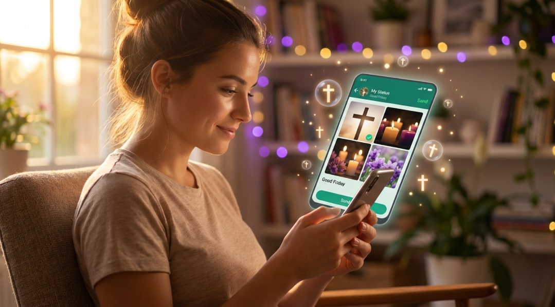 Good Friday WhatsApp Status prompts and social media graphics