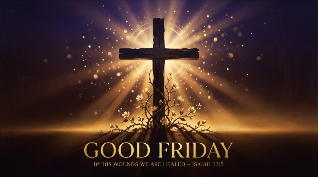 Good Friday poster prompts and devotional church artwork