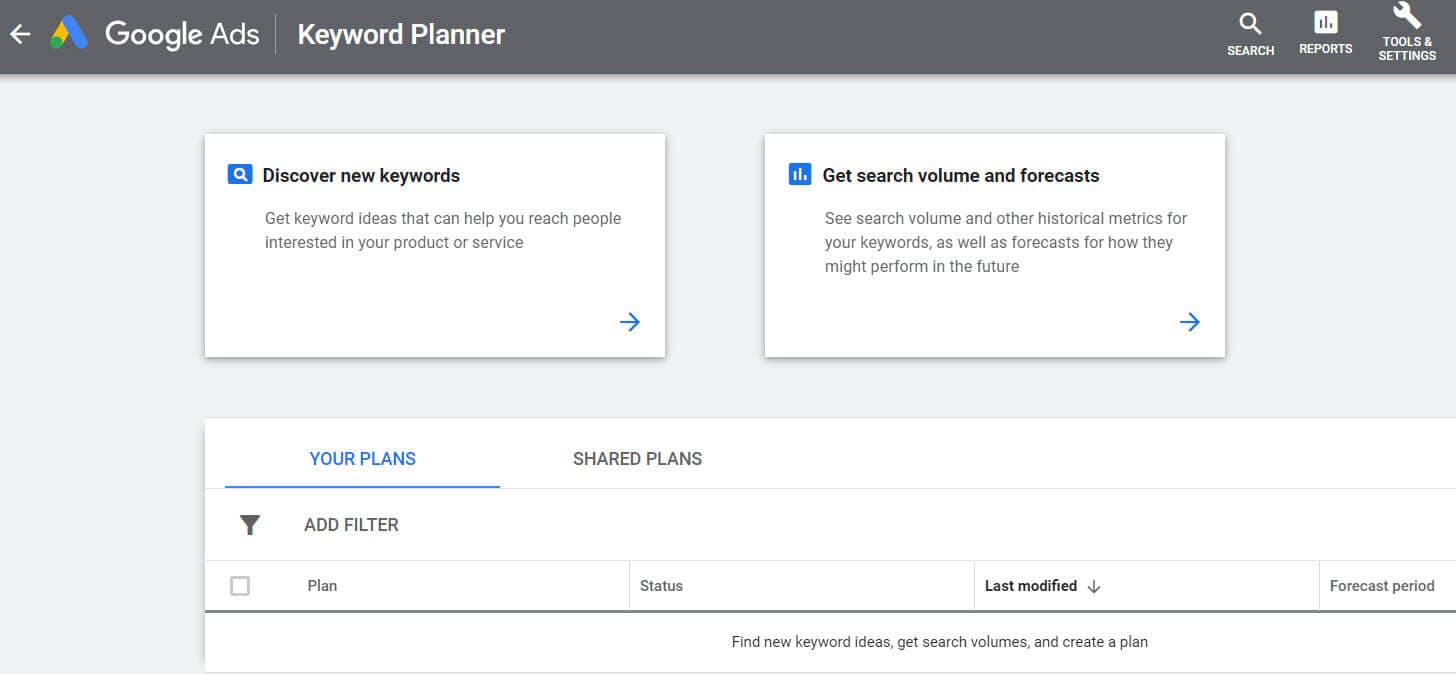 Google Keyword Planner