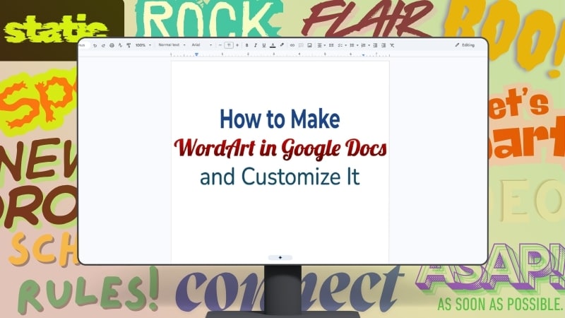 how to make wordart in google docs
