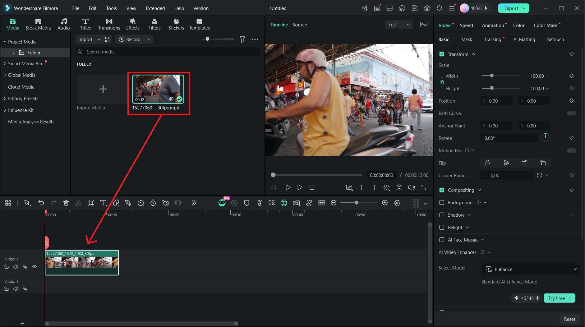 upload video to filmora