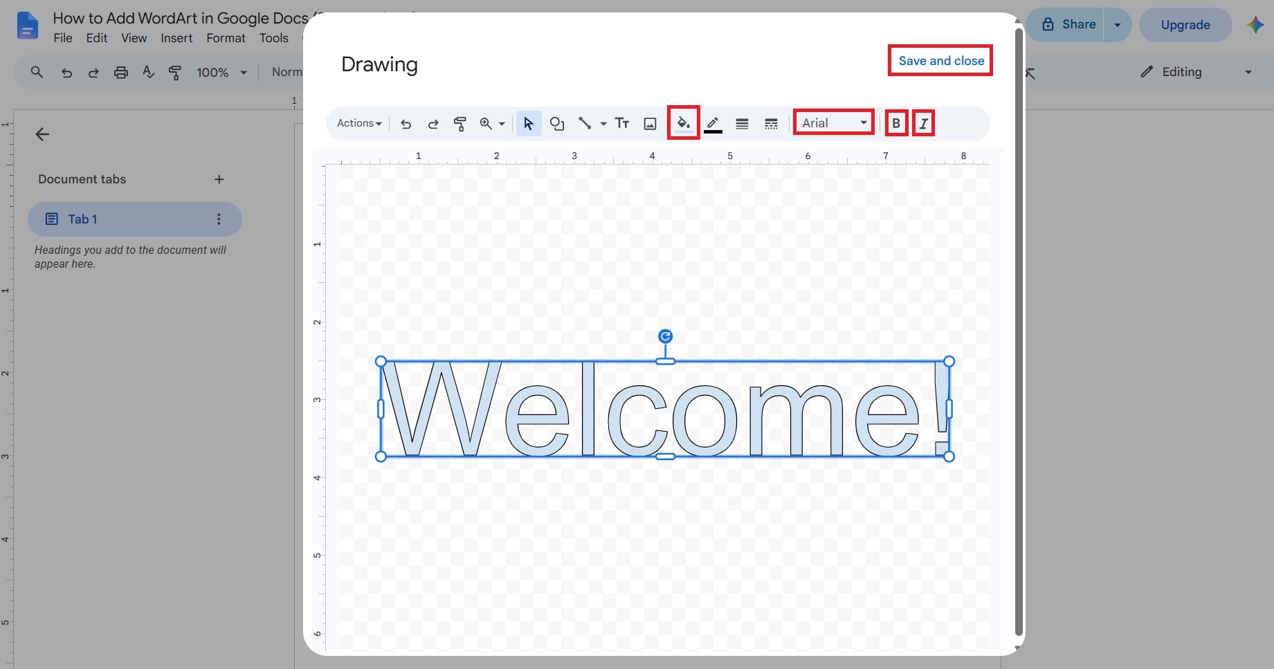customie your wordart