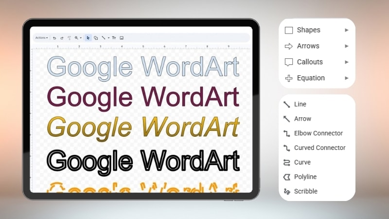 limited control over the wordart