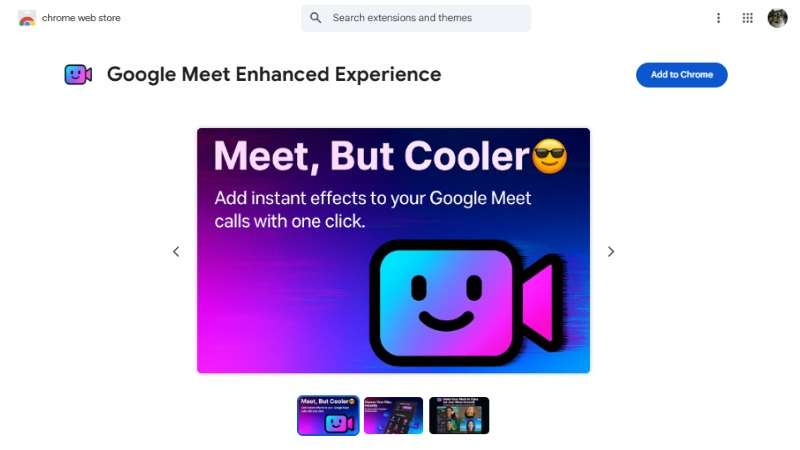 google meet enhanced experience chrome extension