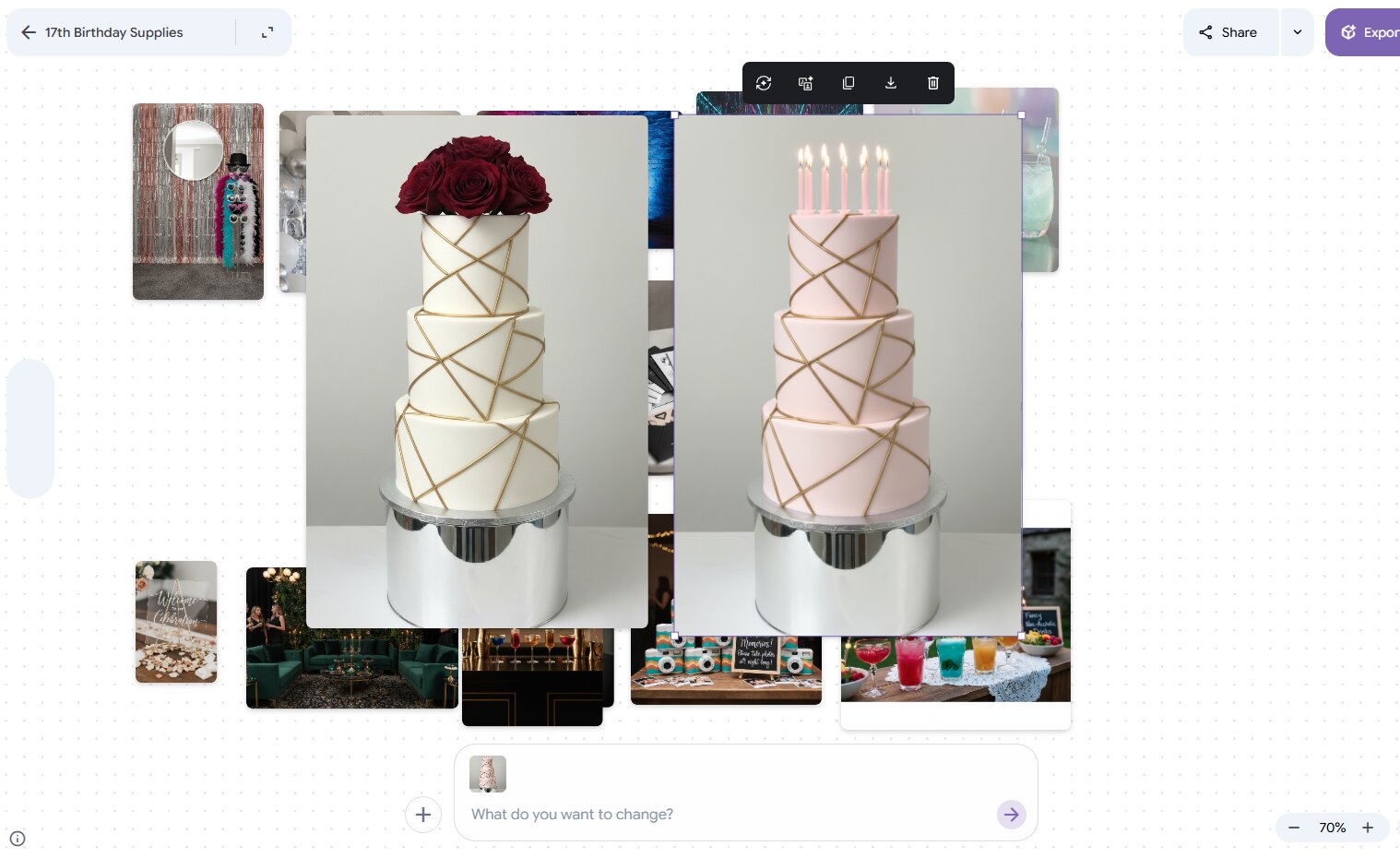 Google Mixboard AI 생성 결과 예시