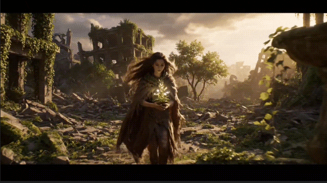 filmora veo three result showcase gif