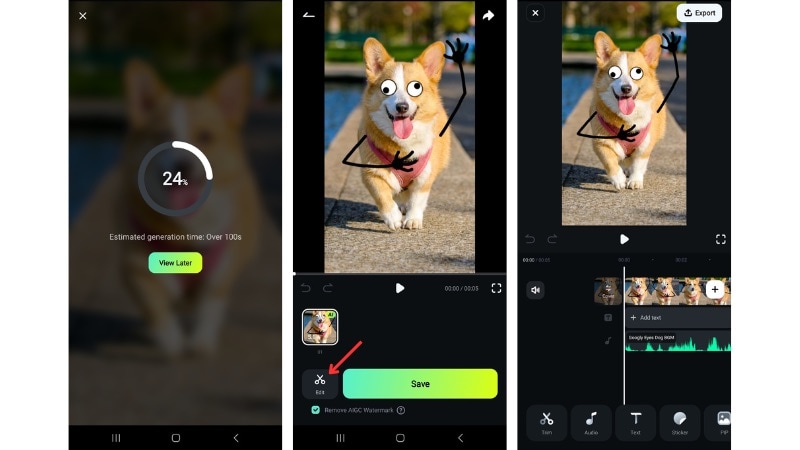 edit the result right away
