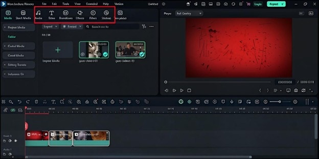 arranging clips