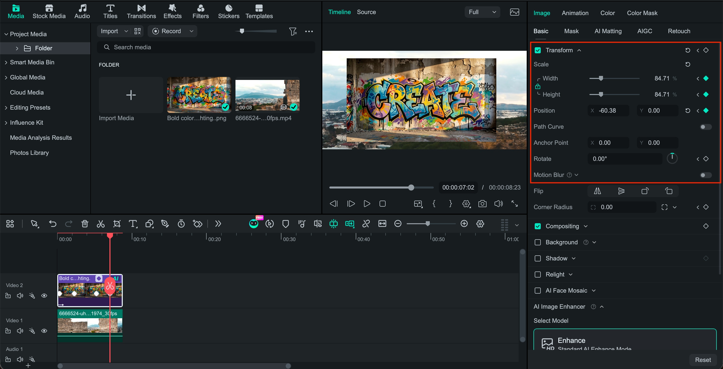 fine tune and export the result