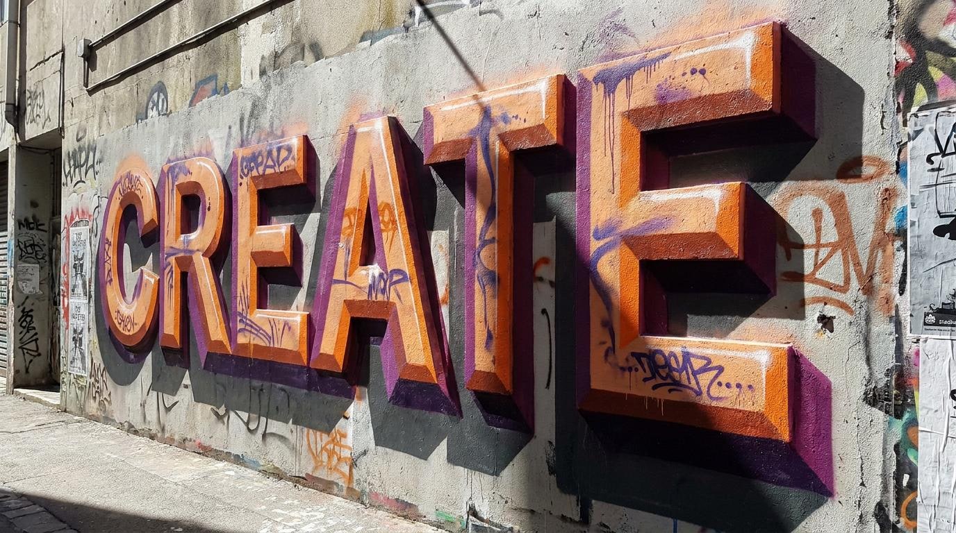 3d graffiti example