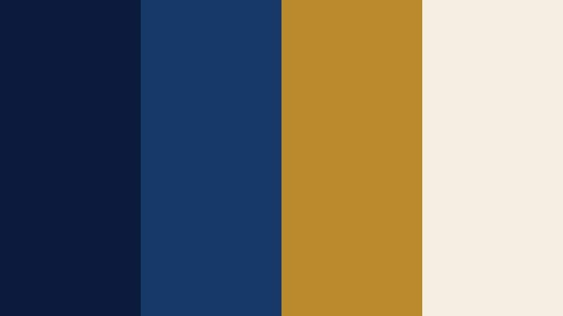 grand lobby elegance navy blue and gold hotel color color palette with hex codes
