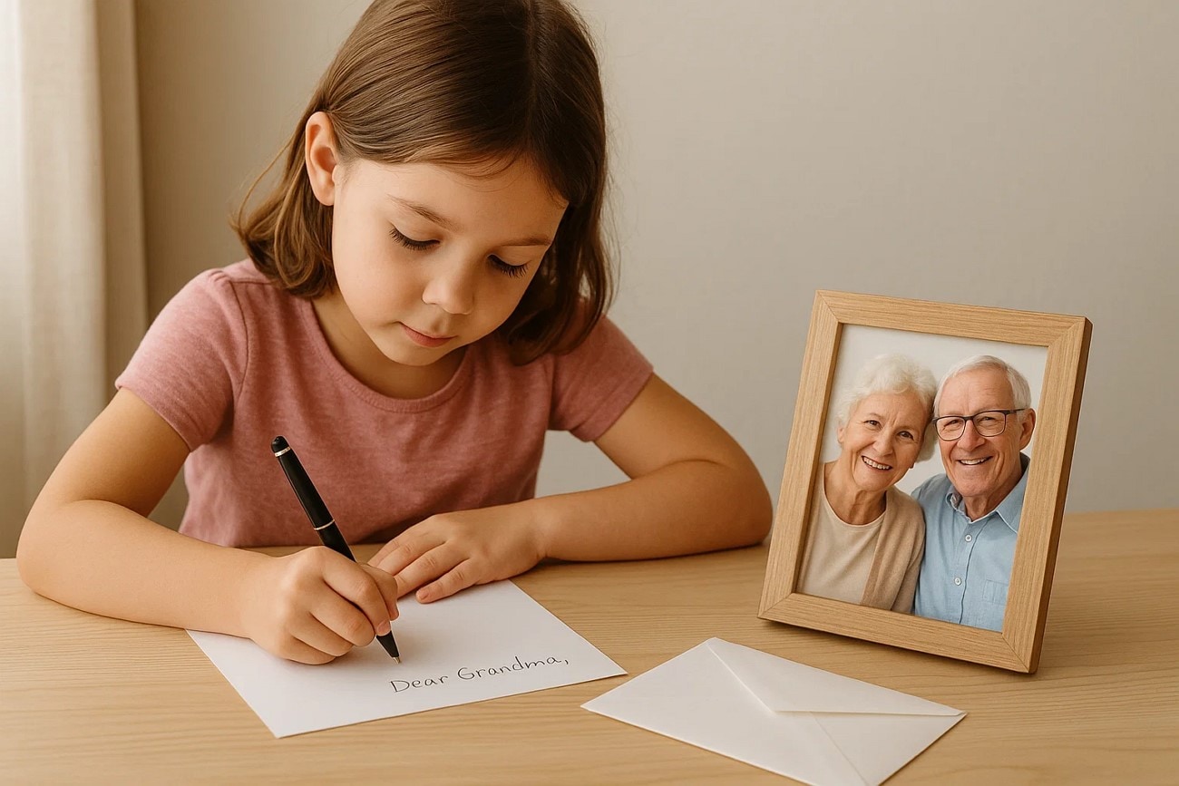 write handwritten letter grandparents