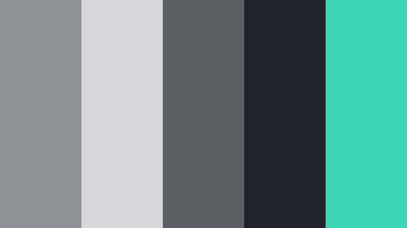 graphite grid interface silver screen gray color palette with hex codes
