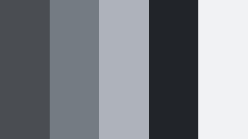 graphite interface glow meteor gray color palette with hex codes