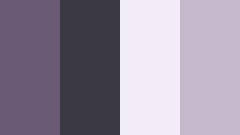 graphite petal edge smoky lilac color palette with hex codes