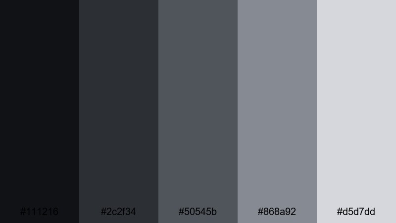 graphite syllabus grid dark academia color palette with hex codes