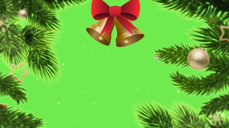 sample of christmas green screen