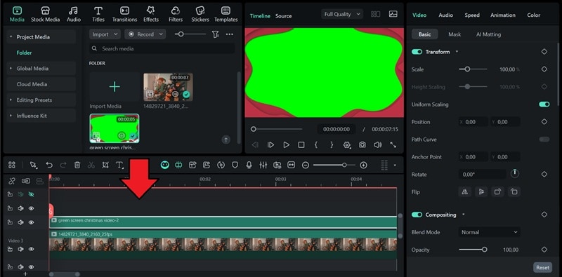 add videos to timeline