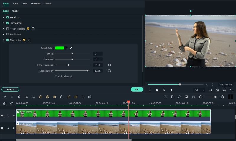 bester Greenscreen-Video-Editor