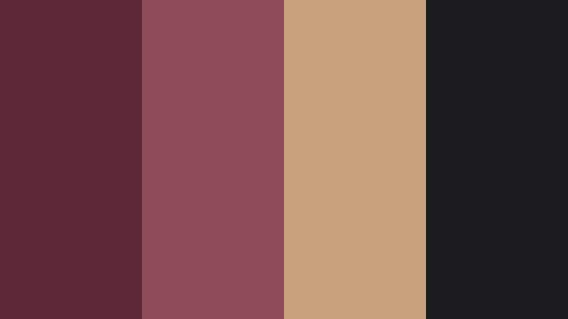 gritty indie cinema dusty maroon color palette with hex codes