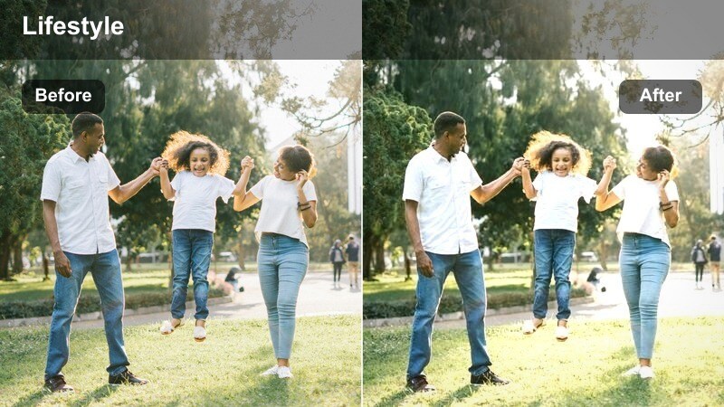 Cinematic shot of a subway train arriving at a dimly lit platform