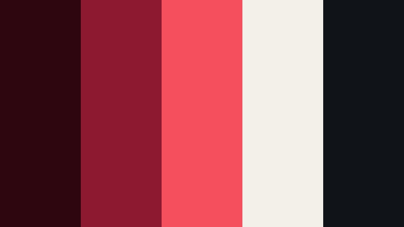 gritty vinyl nights deep wine red color palette with hex codes