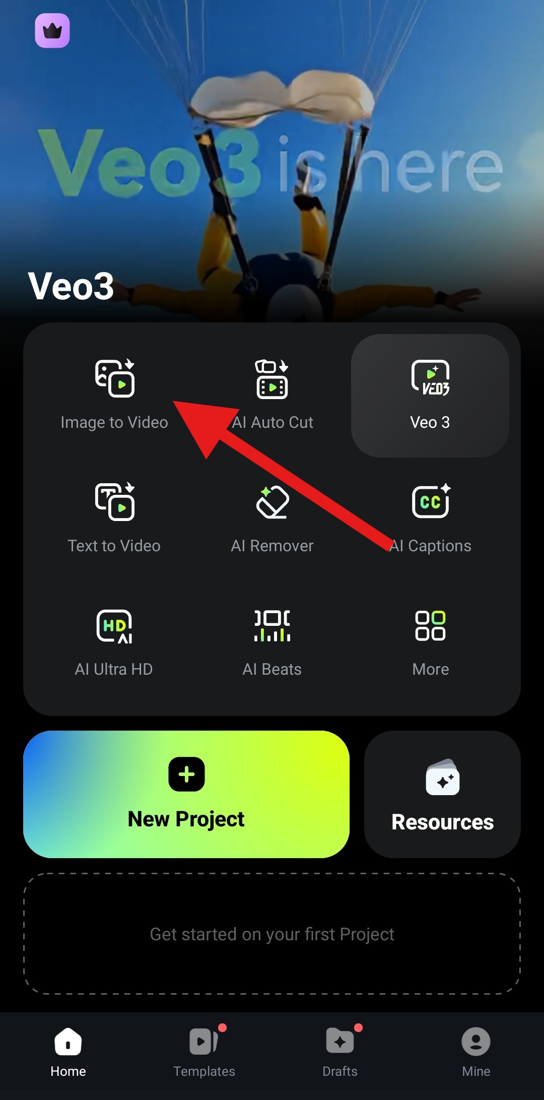 use image to video feature filmora