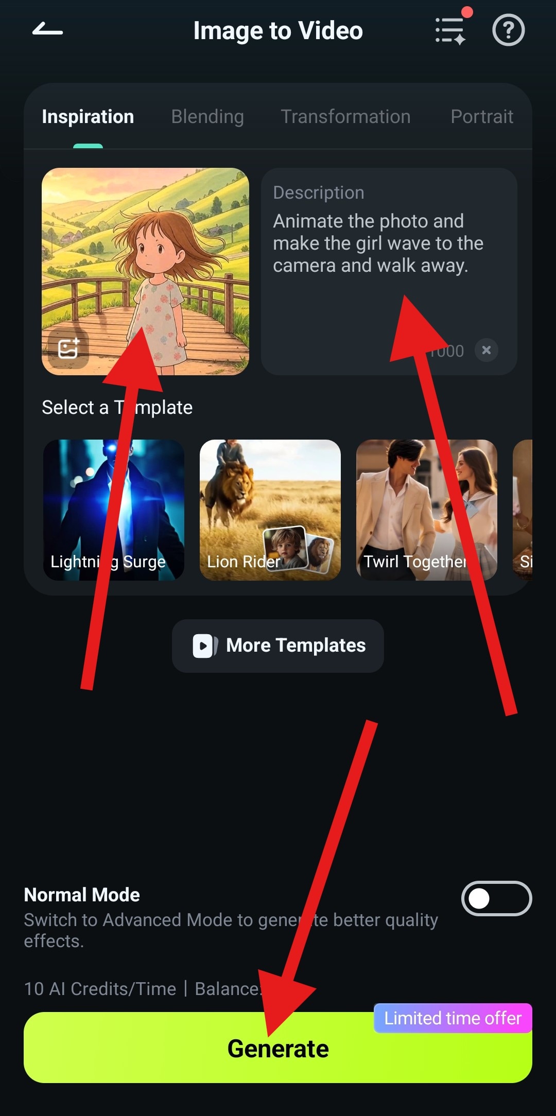photo and prompt image to video